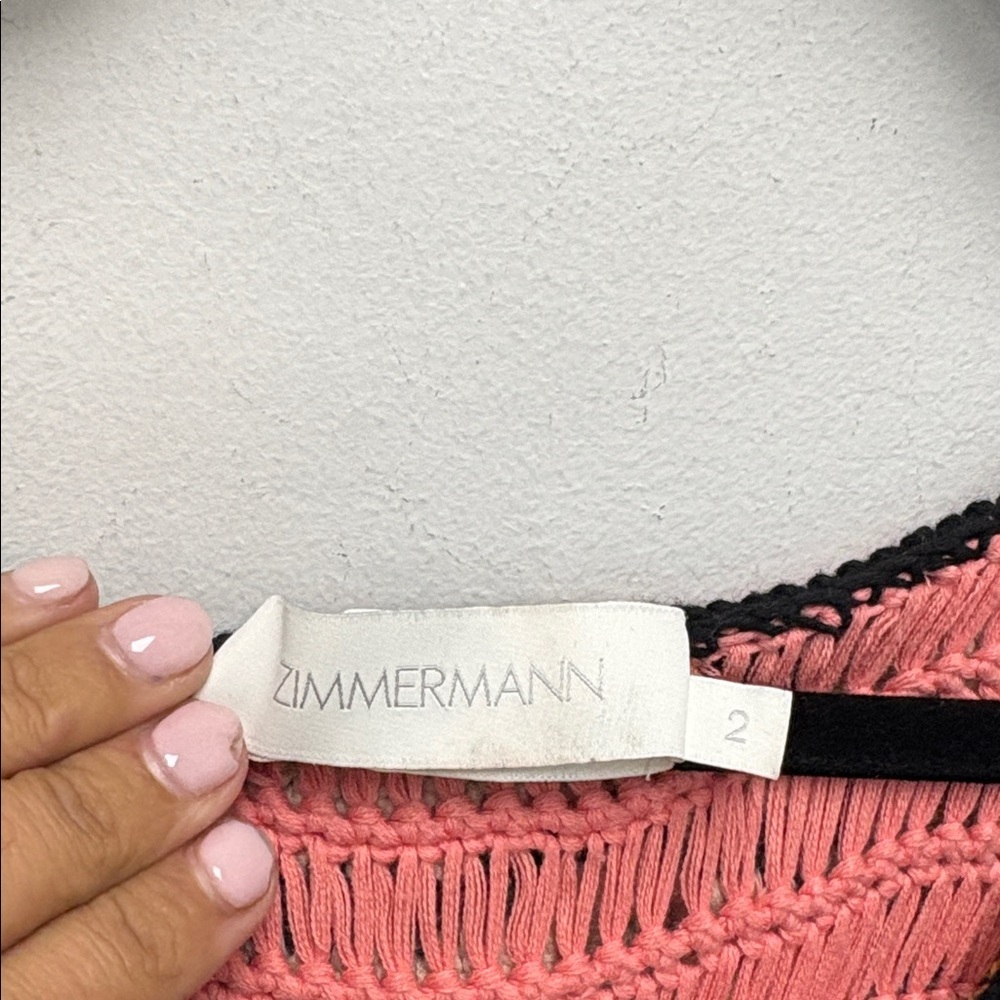 ZIMMERMANN Tiggy Frill crochet-knit cotton mini dress - Picture 4 of 6